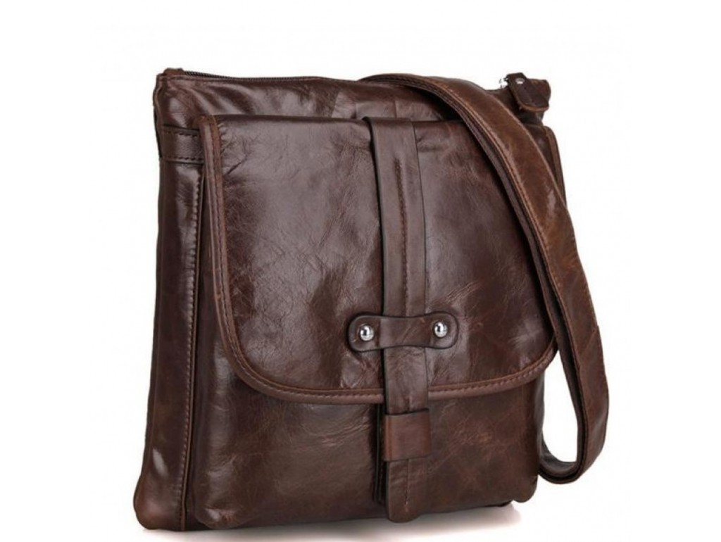 Оригинальная мужская сумка через плечо натуральная кожа Jasper & Maine 7045Q - Royalbag Фото 1