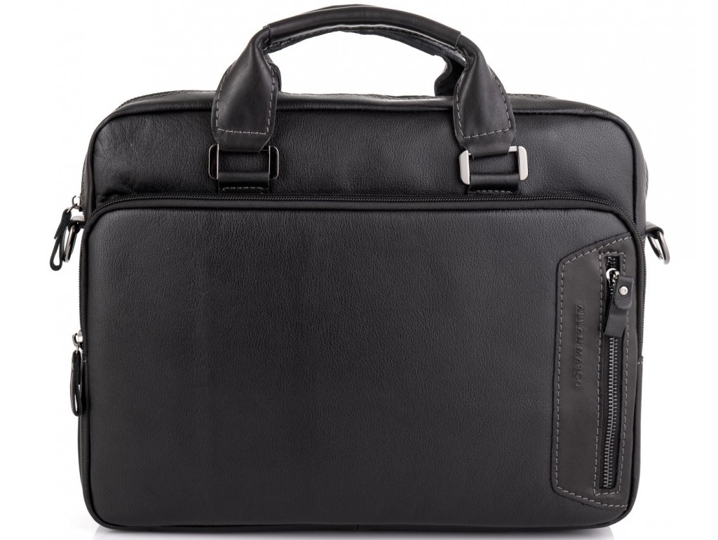 Мужская кожаная сумка для ноутбука Allan Marco RR-4011A - Royalbag