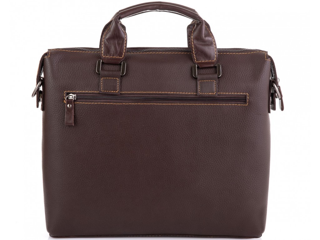 Кожаная коричневая сумка для ноутбука Allan Marco RR-4102-1B - Royalbag
