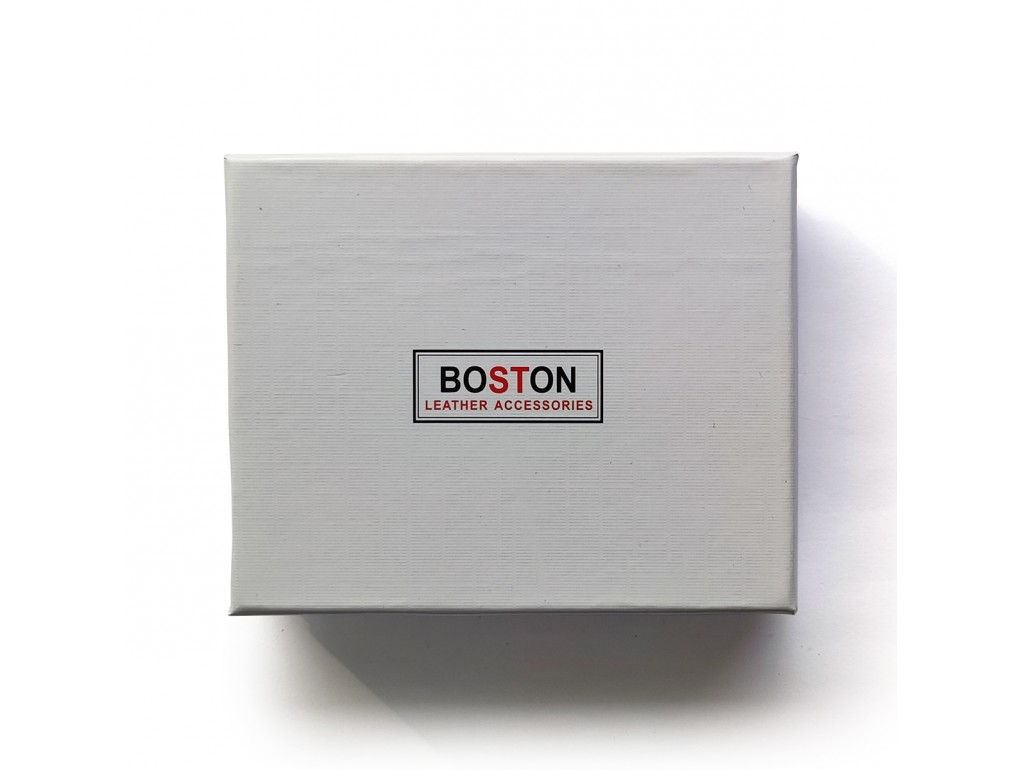 Мужское классическое портмоне на кнопке Boston BST-B5-028BA - Royalbag