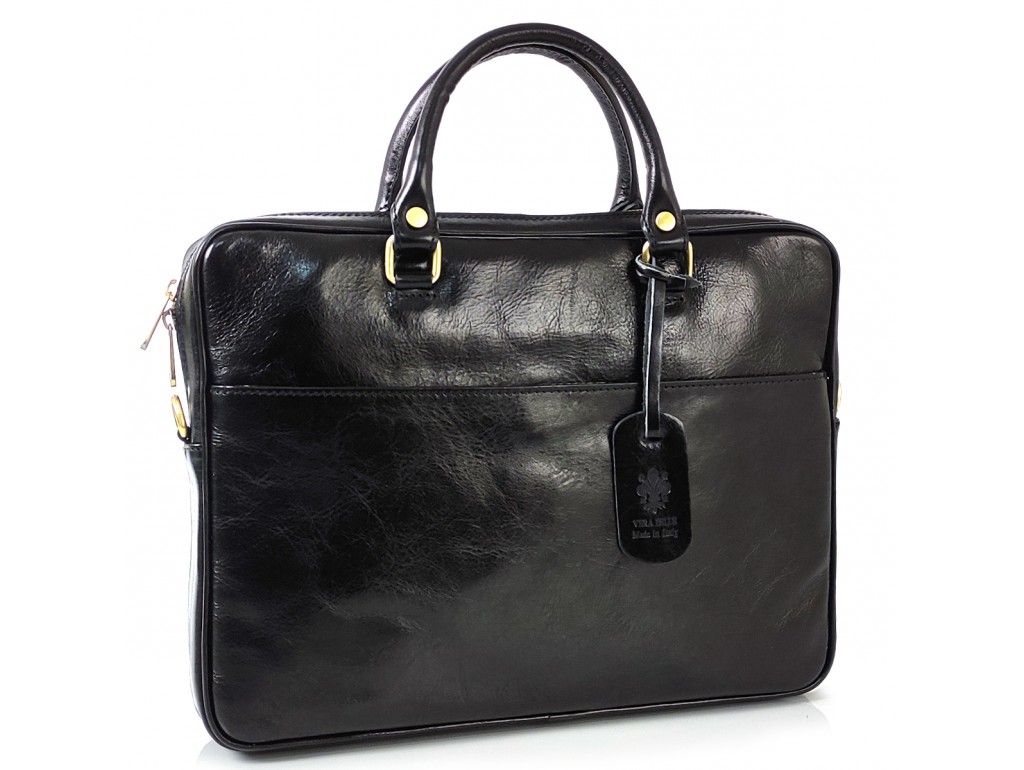 Мужская черная сумка для ноутбука Firenze Italy IF-S-0006A - Royalbag Фото 1