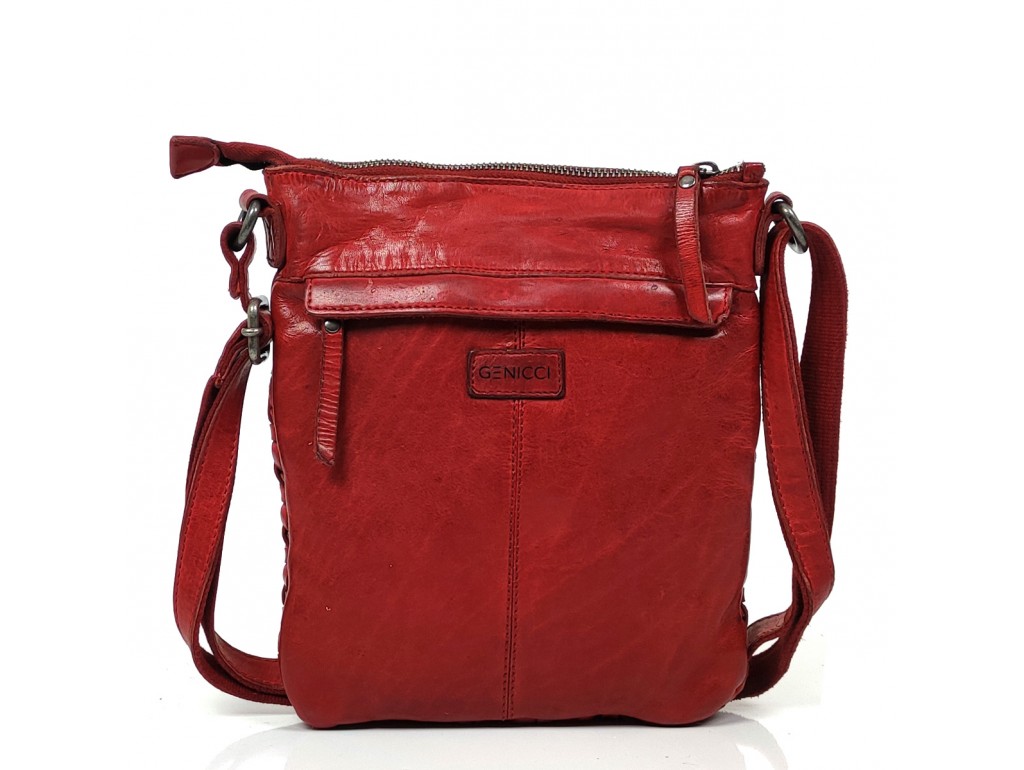 Червона сумка через плече Genicci DESNA017 - Royalbag