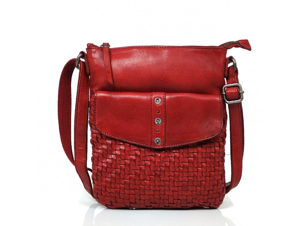 Красная сумка через плечо Genicci DESNA017 - Royalbag