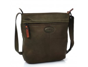 Жіноча зелена сумка через плече Genicci FINCH023 - Royalbag