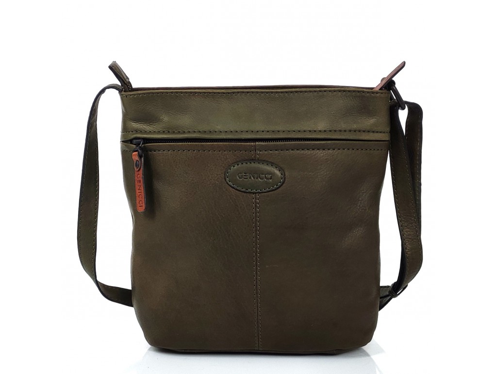 Женская зеленая сумка через плечо Genicci FINCH023 - Royalbag