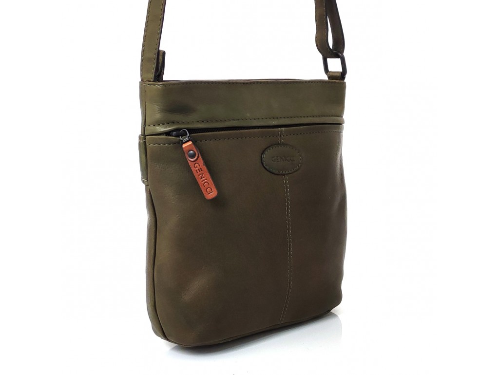 Женская зеленая сумка через плечо Genicci FINCH023 - Royalbag