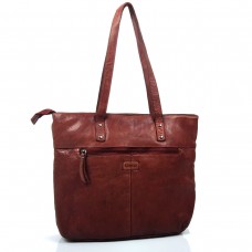 Женская коричневая сумка-шоппер Genicci MULDE005 - Royalbag Фото 2