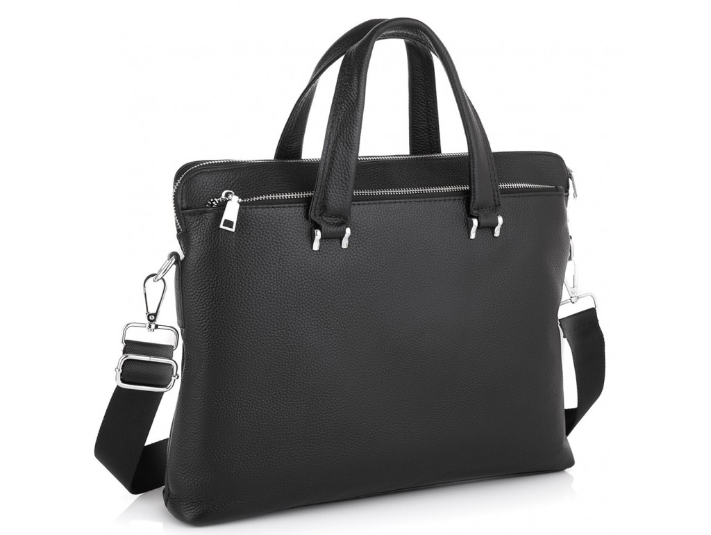 Мужская классическая кожаная сумка для ноутбука Tiding Bag NM23-2307A - Royalbag Фото 1