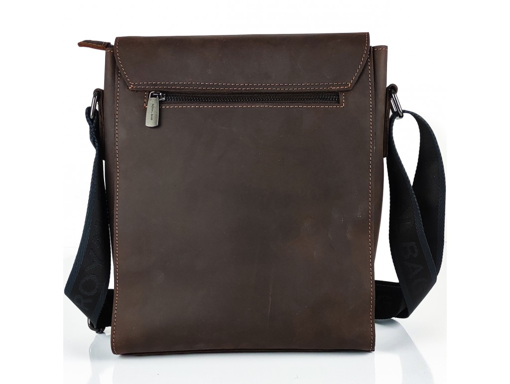 Мужская сумка через плечо из матовой винтажной кожи Royal Bag RB-V-JD4-7055C - Royalbag