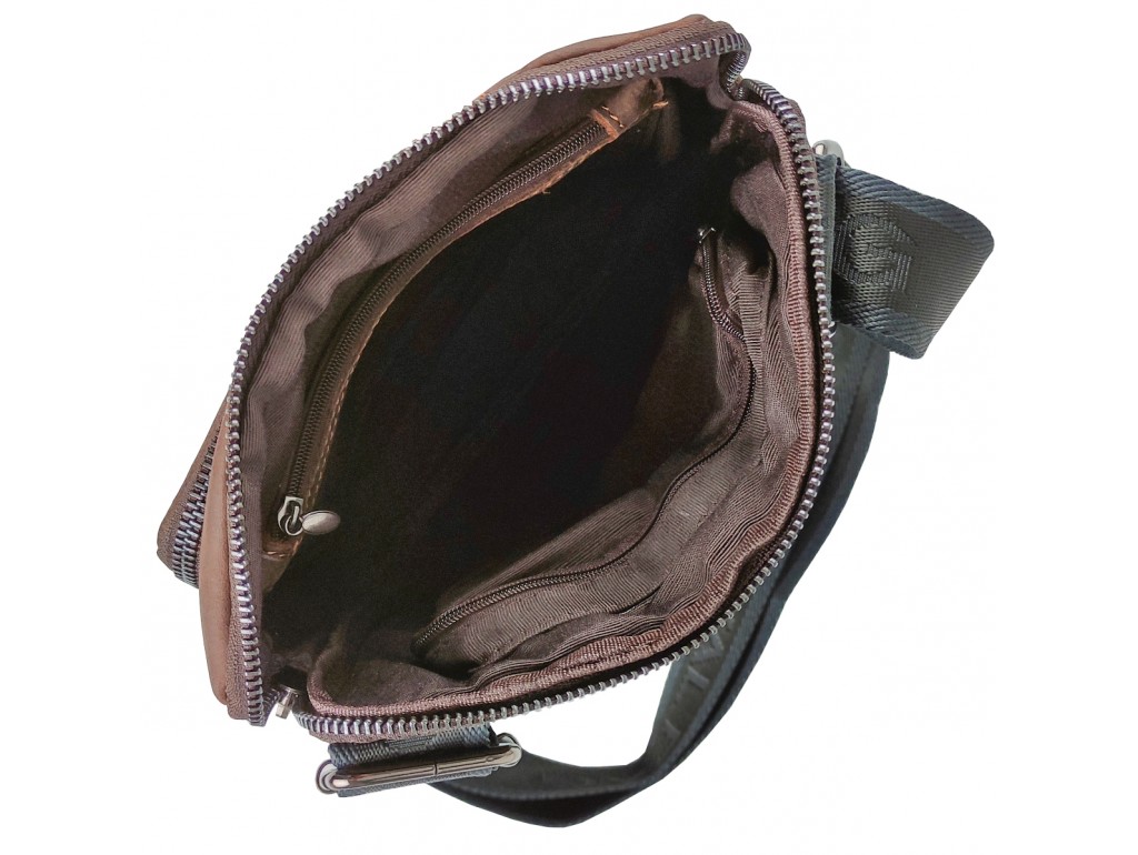 Мужская кожаная сумка в винтажном стиле Royal Bag RB-V-JMD4-0030C - Royalbag
