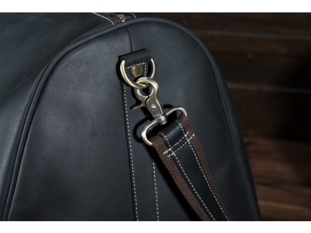Вместительная дорожная мужская кожаная сумка прочная BEXHILL G3264 - Royalbag