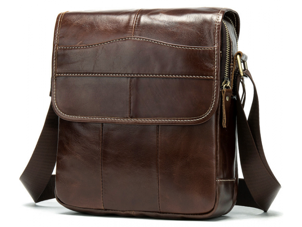 Мужская сумка через плечо из натуральной кожи BEXHILL BX1121C - Royalbag Фото 1