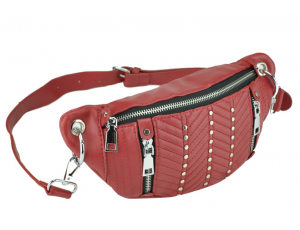 Женская сумка на пояс красная эко-кожа Bitti WB01-013R - Royalbag
