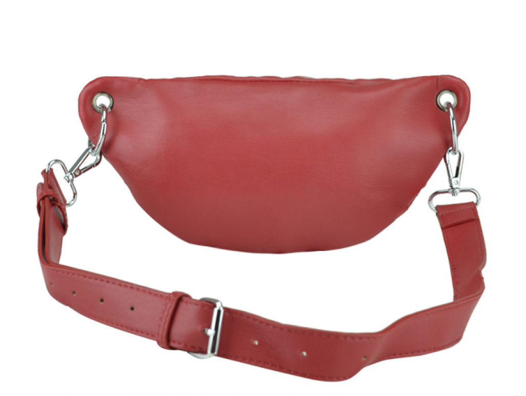 Жіноча сумка на пояс червона еко-шкіра Bitti WB01-013R - Royalbag