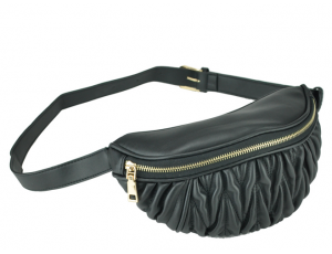Жіноча сумка на пояс з еко-шкіри чорна Bitti WB01-015A - Royalbag