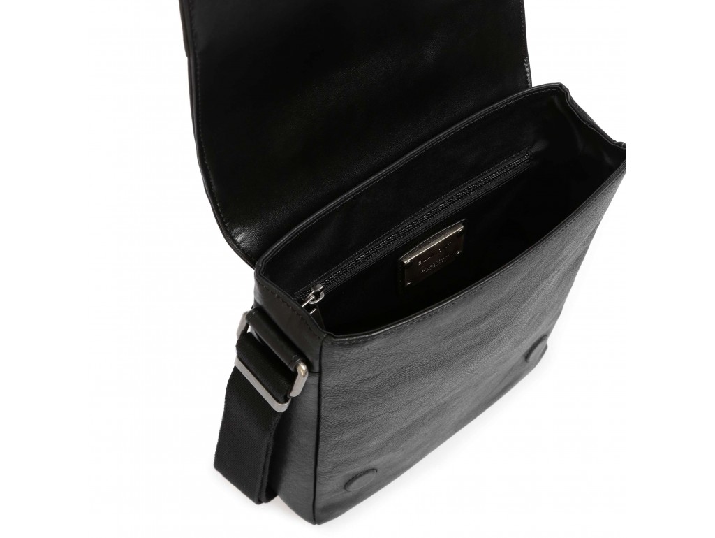 Элитная мужская кожаная сумка через плечо с клапаном Blamont P7912021 - Royalbag