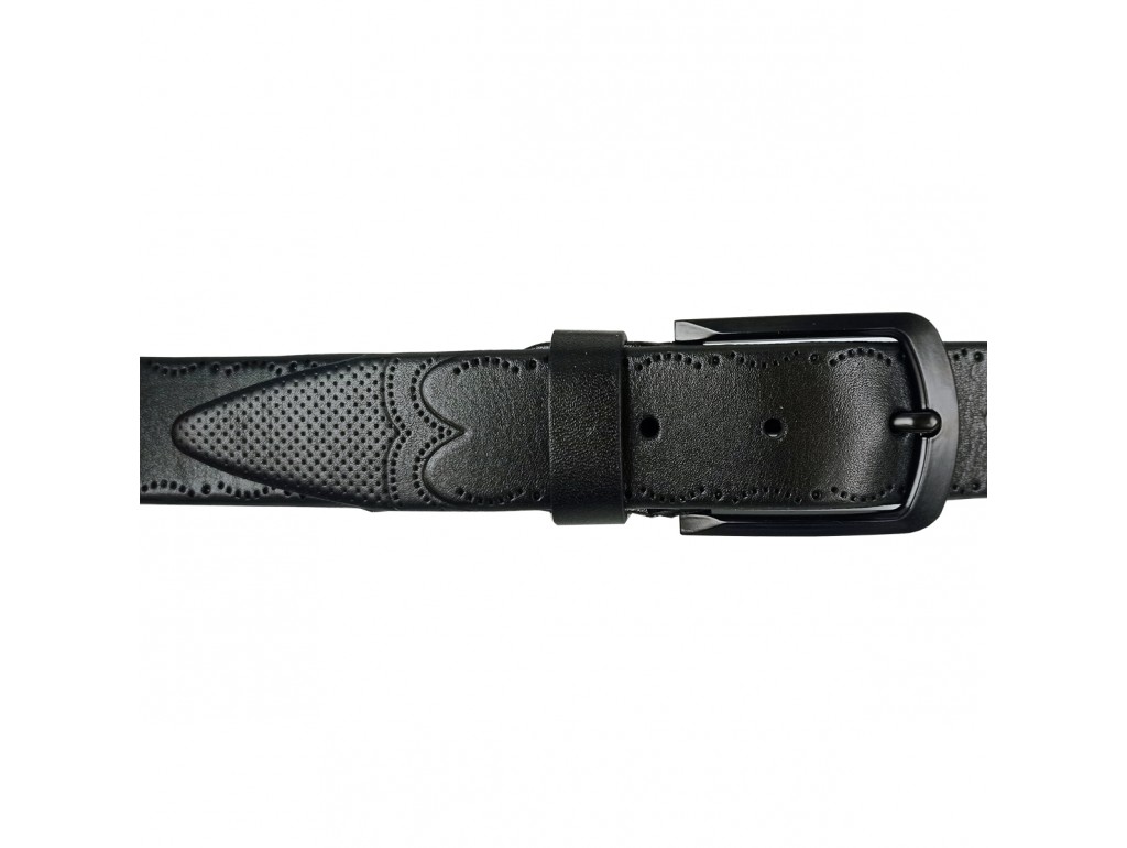 Мужской кожаный ремень цвет черный Colmen BCH01-S-MC35205A - Royalbag