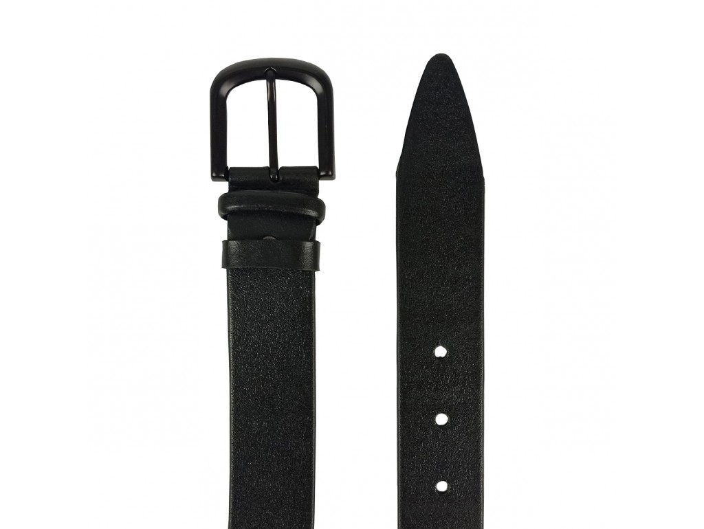 Мужской кожаный ремень черного цвета Colmen BCH01-S-MC4017A - Royalbag