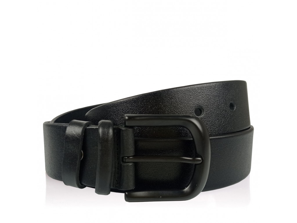 Мужской кожаный ремень черного цвета Colmen BCH01-S-MC4017A - Royalbag