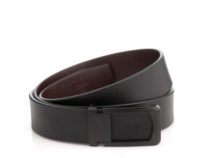 Мужской кожаный ремень черного цвета Colmen R01-A66A - Royalbag