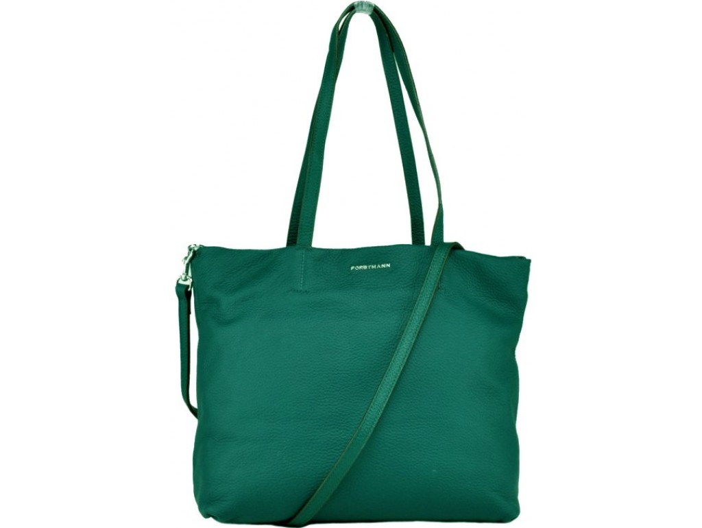  Женская кожаная сумка-шоппер зеленая Forstmann F-P12PETR - Royalbag Фото 1