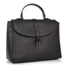 Женская черная, деловая сумка Grays F-AV-FV-038A с ручкой - Royalbag Фото 2