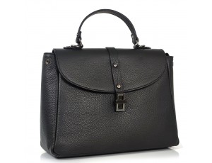 Женская черная, деловая сумка Grays F-AV-FV-038A с ручкой - Royalbag
