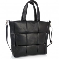 Женская черная сумка-шоппер Grays F-AV-FV-049A - Royalbag Фото 2