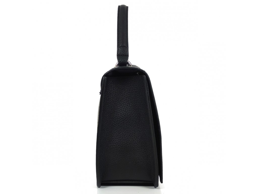Женская черная, сумка Grays F-AV-FV-056A с ручкой - Royalbag
