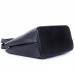 Женская средняя черная кожаная сумка с ручками Grays F-FL-BB-2466A - Royalbag Фото 9