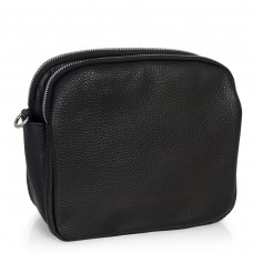 Жіноча чорна шкіряна сумка на плече Grays F-FL-BB-3844A - Royalbag Фото 2