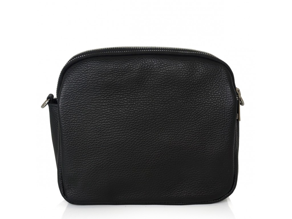 Женская черная кожаная сумка на плечо  Grays F-FL-BB-3844A - Royalbag