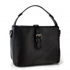 Женская черная кожаная сумка c ручкой для переноски Grays F-FL-BB-6123A - Royalbag Фото 2
