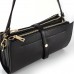 Женская средняя черная кожаная сумка через плечо Grays F-FL-BB-7090A - Royalbag Фото 3