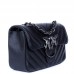 Женская черная кожаная сумка через плечо на цепочке Grays F-S-BB-1295A - Royalbag Фото 3