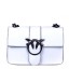 Женская белая кожаная сумка через плечо на цепочке Grays F-S-BB-1711W - Royalbag