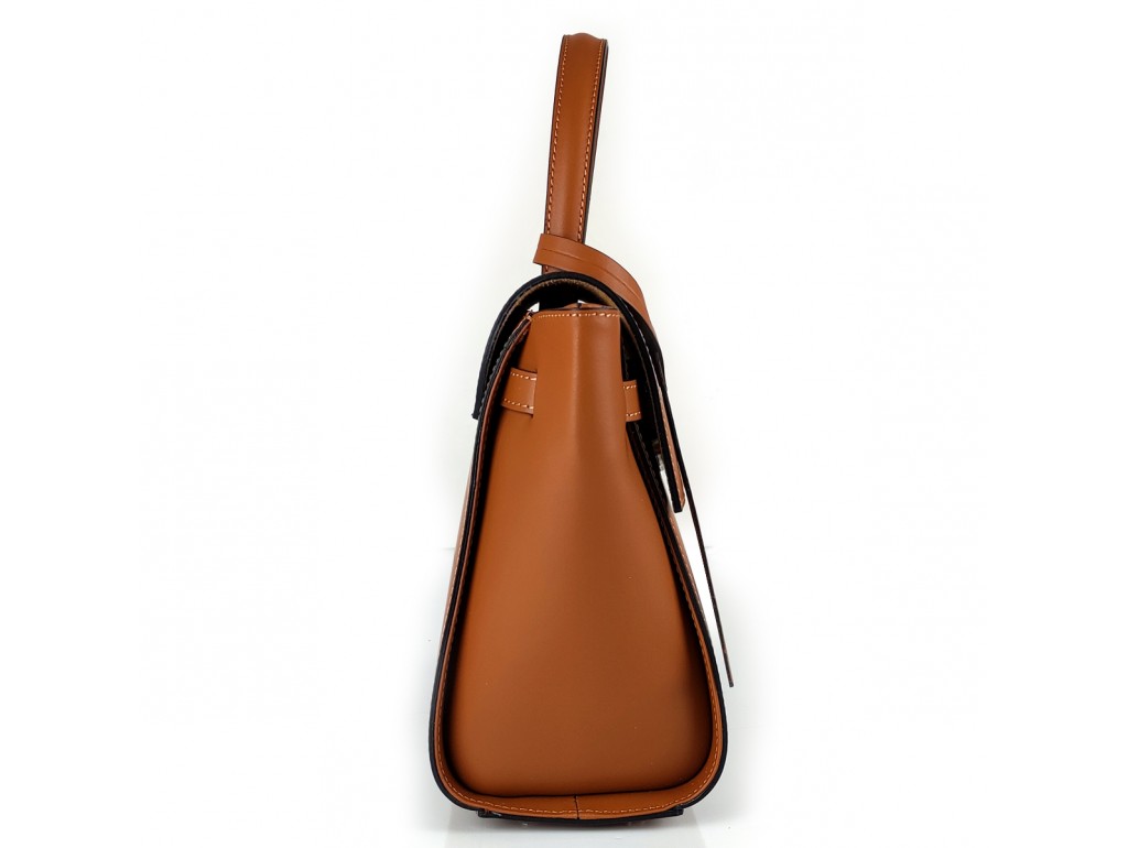 Жіноча коричнева, середня сумка з ручкою Grays F-S-BB-3401C - Royalbag