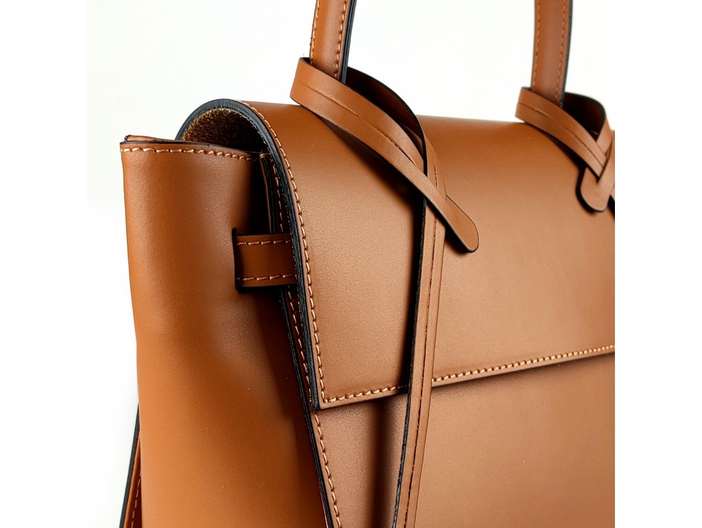 Жіноча коричнева, середня сумка з ручкою Grays F-S-BB-3401C - Royalbag