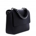 Жіноча чорна шкіряна сумка через плече з ручкою у вигляді ланцюжка Grays F-S-BB-5172A - Royalbag Фото 3
