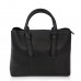 Женская черная, средняя сумка Grays F-S-CR3-99901A - Royalbag Фото 3
