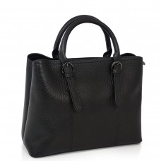 Жіноча чорна, середня сумка Grays F-S-CR3-99901A - Royalbag Фото 2