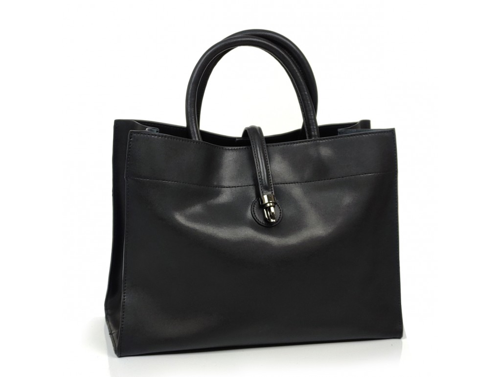 Женская черная сумка Grays F-S-GR-883A - Royalbag Фото 1