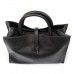 Женская черная сумка Grays F-S-GR-883A - Royalbag Фото 4