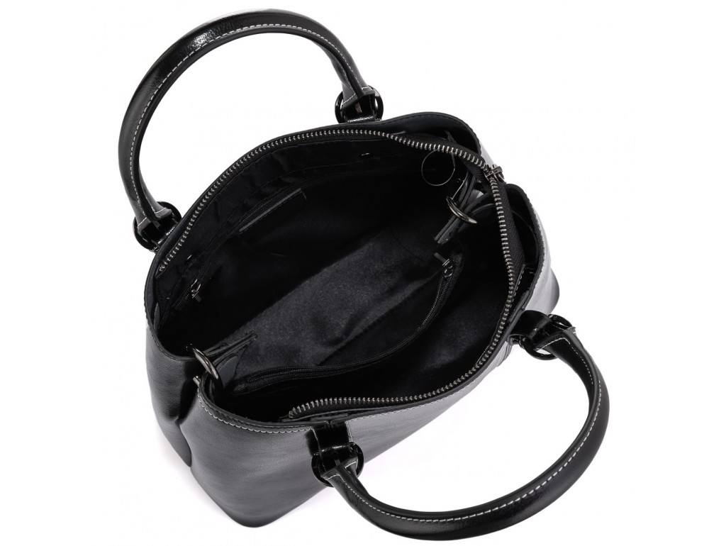 Жіноча шкіряна сумка чорна Grays GR3-8501A - Royalbag