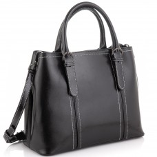 Женская кожаная сумка черная Grays GR3-8501A - Royalbag