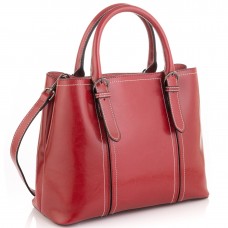 Женская кожаная сумка бордовая Grays GR3-8501R - Royalbag Фото 2