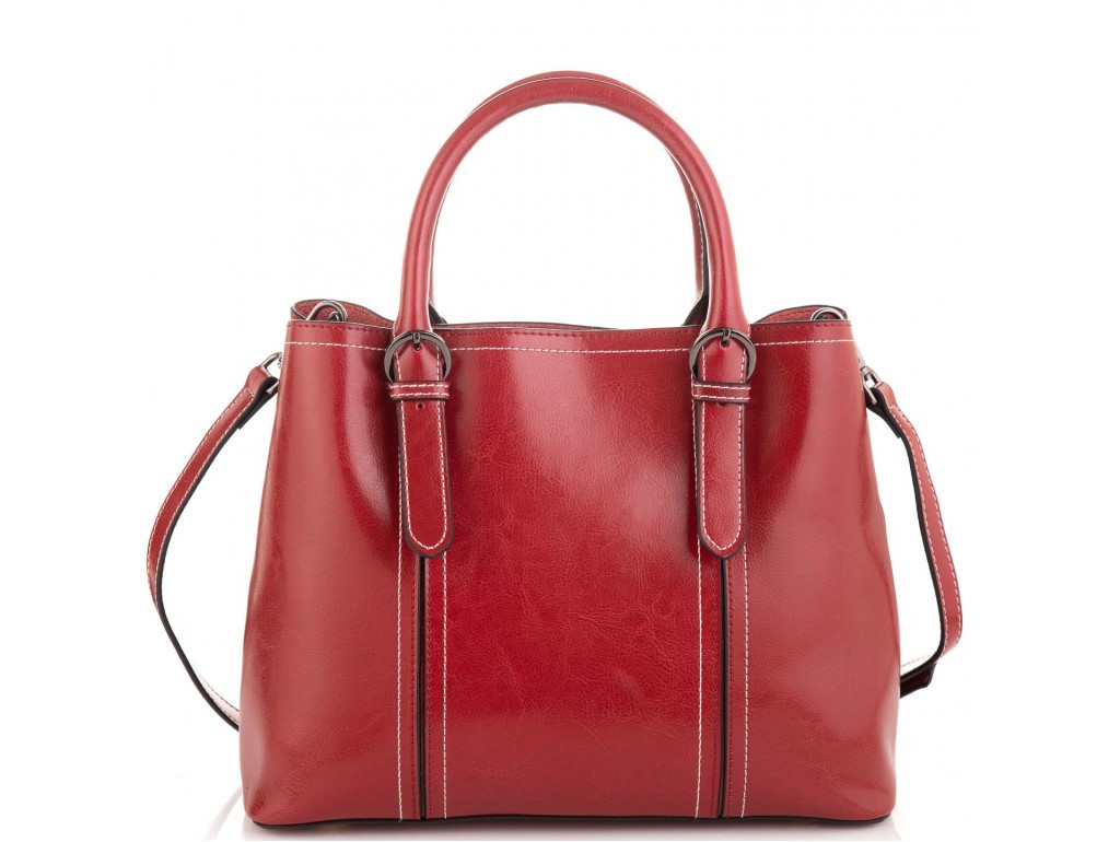 Жіноча шкіряна сумка бордова Grays GR3-8501R - Royalbag