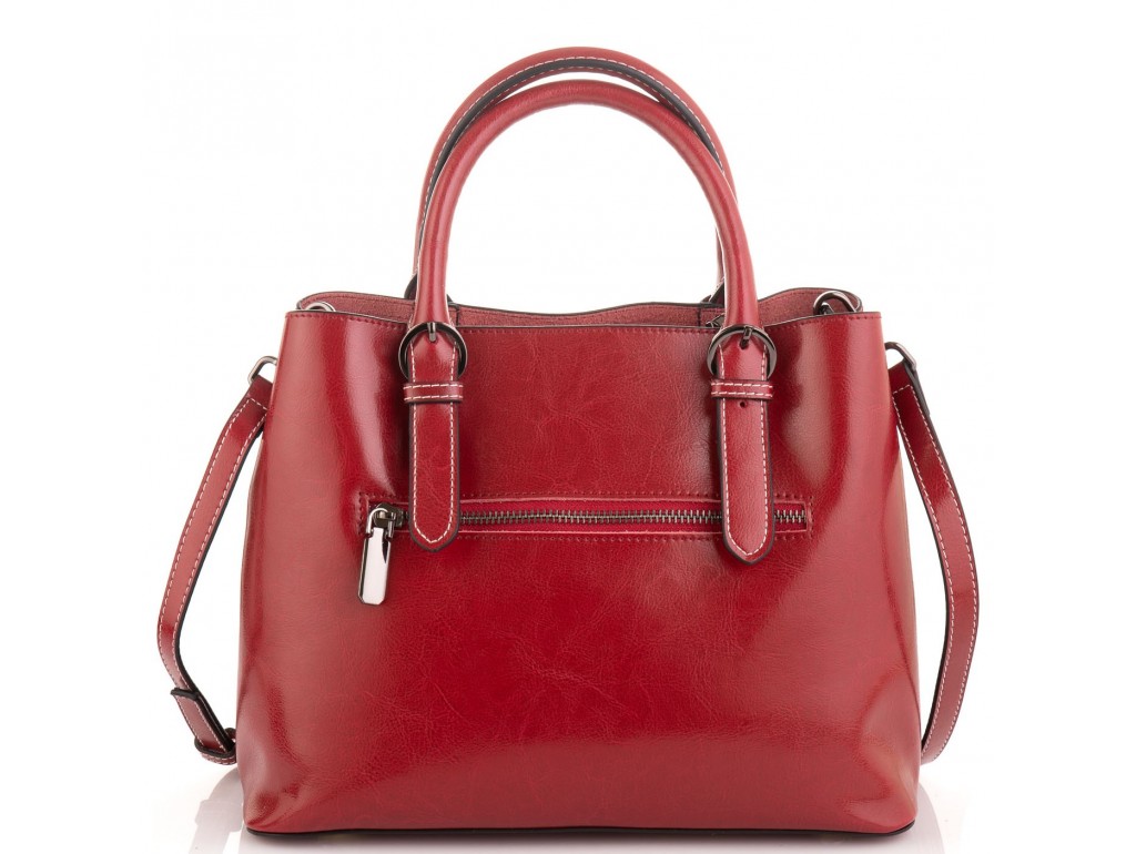 Женская кожаная сумка бордовая Grays GR3-8501R - Royalbag