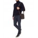 Мужская кожаная сумка-барсетка с плечевым ремнем коричневая HD Leather NM24-213C-1 - Royalbag Фото 3