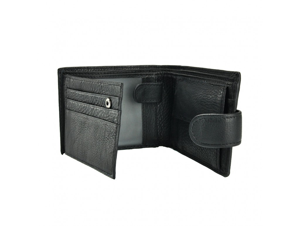 Черный мужской кошелек Horton Collection Tr461A - Royalbag